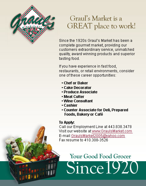 Graul's Market Ad