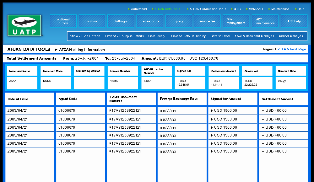 Atcan Data Tools - billing Information - 1024x768