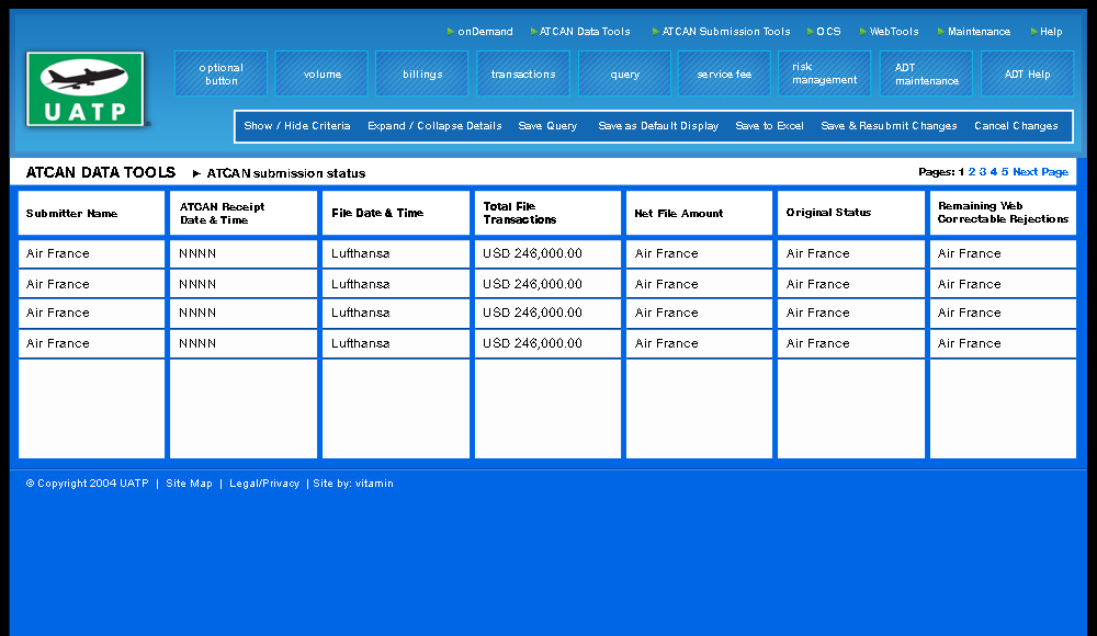 Atcan Data Tools - Submission Status - 1024x768